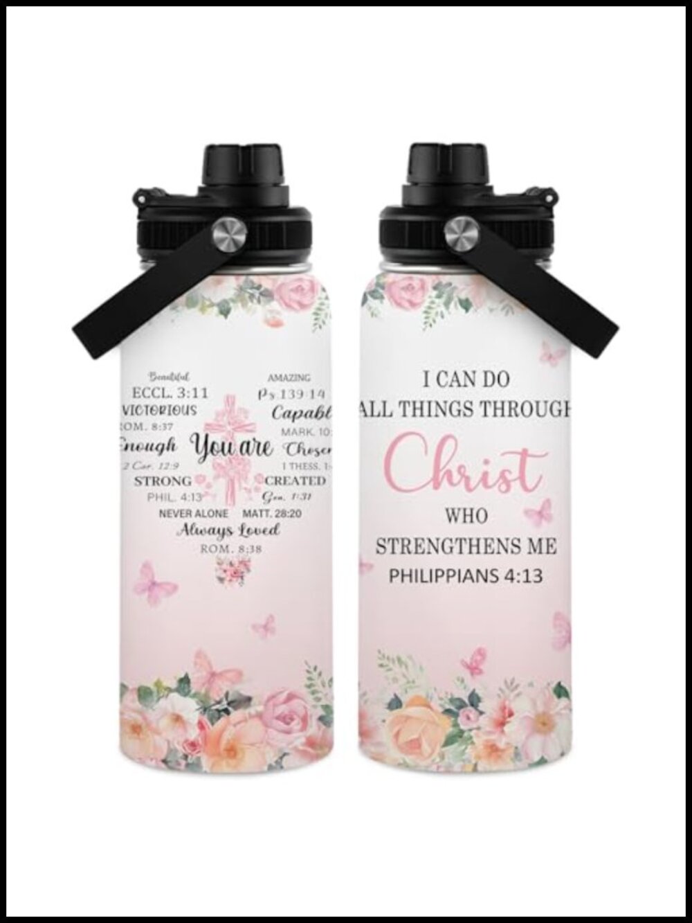 32oz Insulated Tumbler Christian Gifts for Women Inspirational Faith Water